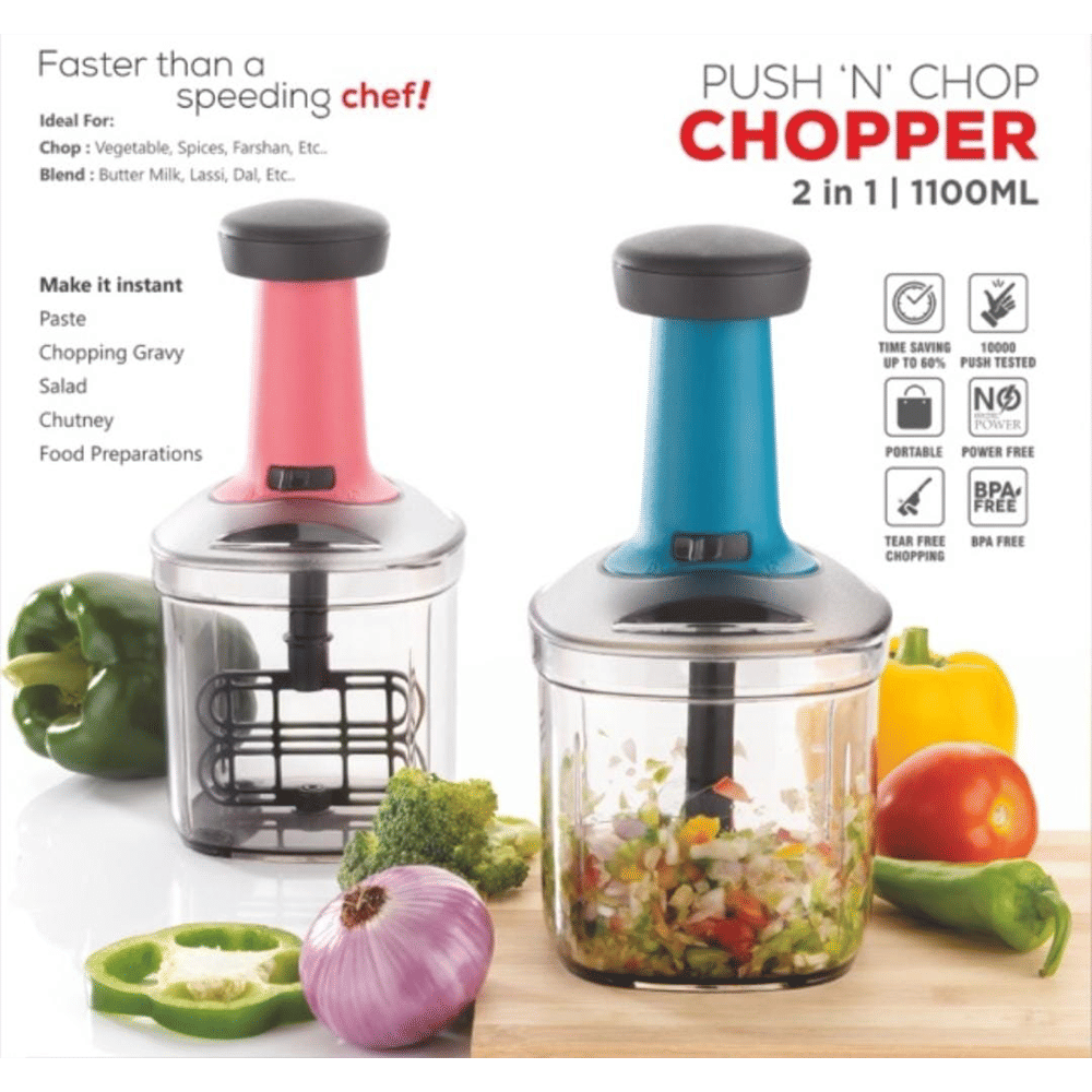MILCENT Big Vegetable Chopper with 5 Blades (Pink) MILCENT Big Vegetable Chopper with 5 Blades (Pink)_3