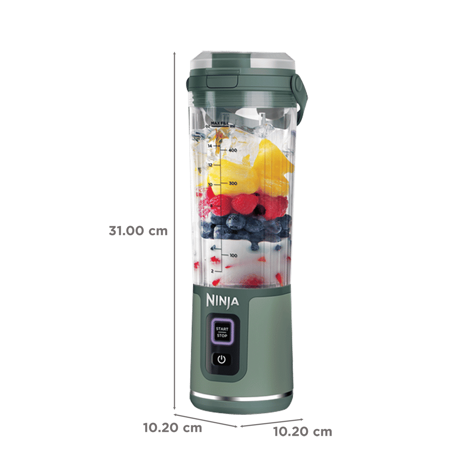 Ninja Blast Portable Blender with Rechargeable Battery (530ml, Green) Ninja Blast Portable Blender with Rechargeable Battery (530ml, Green)_2