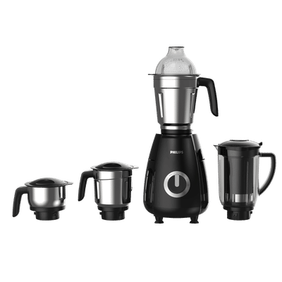 PHILIPS 1000 Watt 4 Jars Mixer Grinder (21000 RPM, Secure Lock Mechanism, Black)