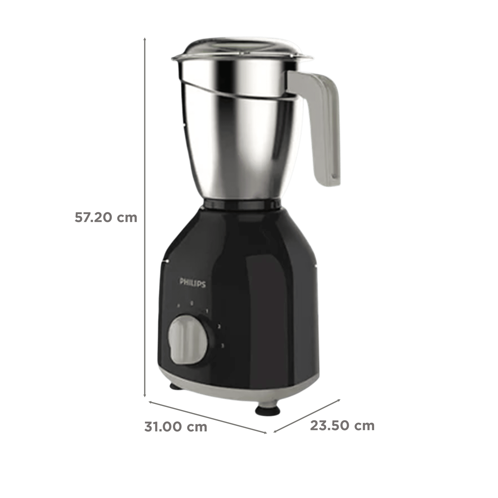 PHILIPS HL7759/00 750 Watt 4 Jars Mixer Grinder (21000 RPM, Turbo Motor, Black)_3