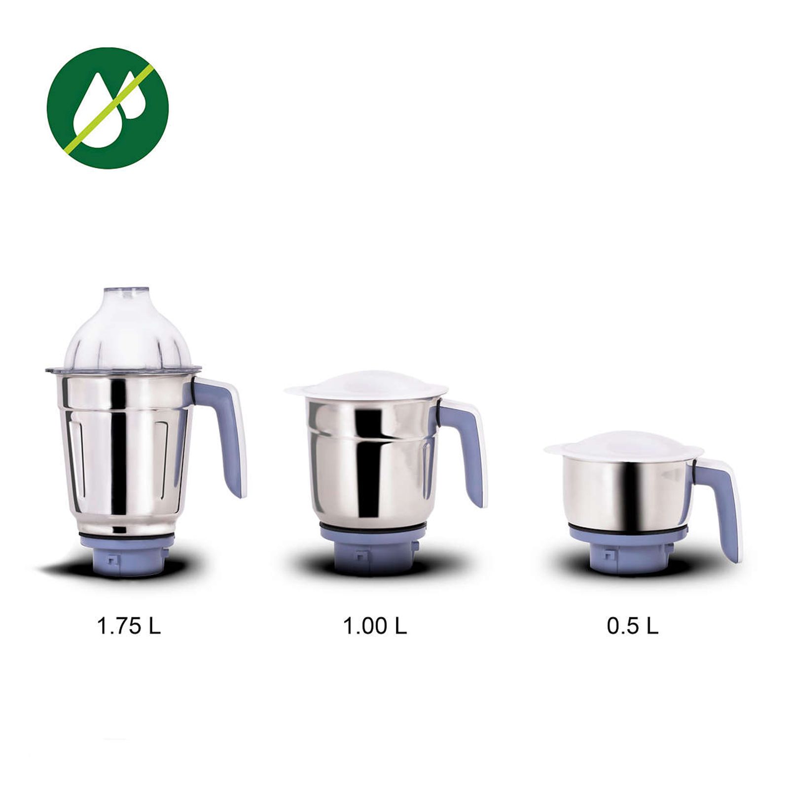 PHILIPS Viva Collection 750 Watt 3 Jars Mixer Grinder (19500 RPM, Auto Cut Off Protection, White/Blue)_17