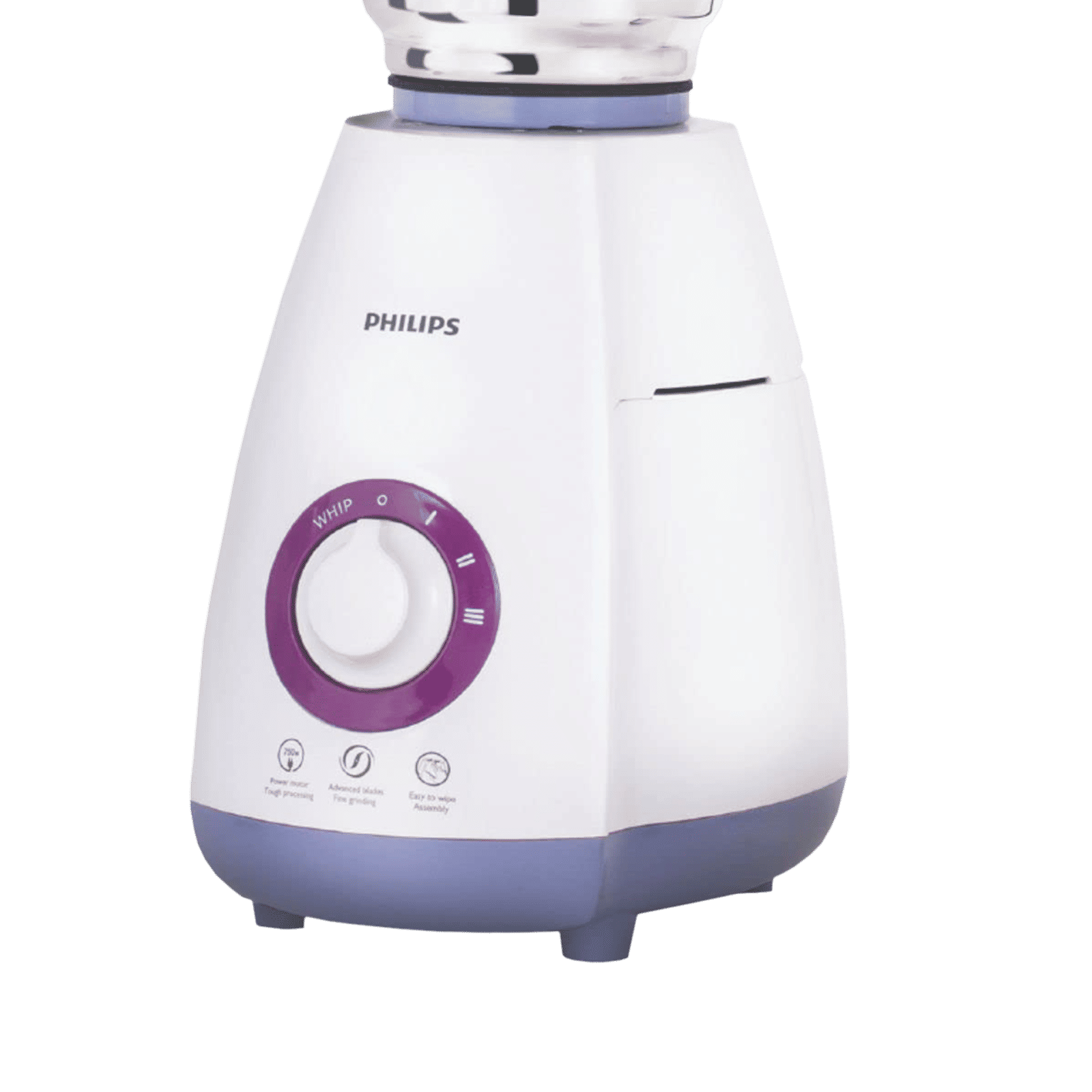 PHILIPS Viva Collection 750 Watt 3 Jars Mixer Grinder (19500 RPM, Auto Cut Off Protection, White/Blue)_6
