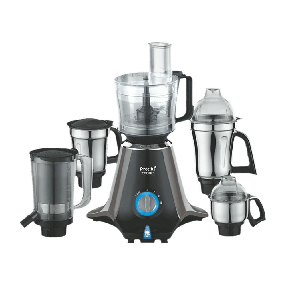 Preethi Zodiac 750 Watt 5 Jars Juicer Mixer Grinder (19000 RPM, 3D Cooling System, Black) Preethi Zodiac 750 Watt 5 Jars Juicer Mixer Grinder (19000 RPM, 3D Cooling System, Black)_1