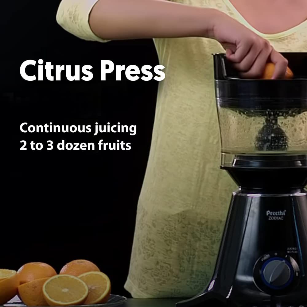 Preethi Zodiac 750 Watt 5 Jars Juicer Mixer Grinder (19000 RPM, 3D Cooling System, Black) Preethi Zodiac 750 Watt 5 Jars Juicer Mixer Grinder (19000 RPM, 3D Cooling System, Black)_13