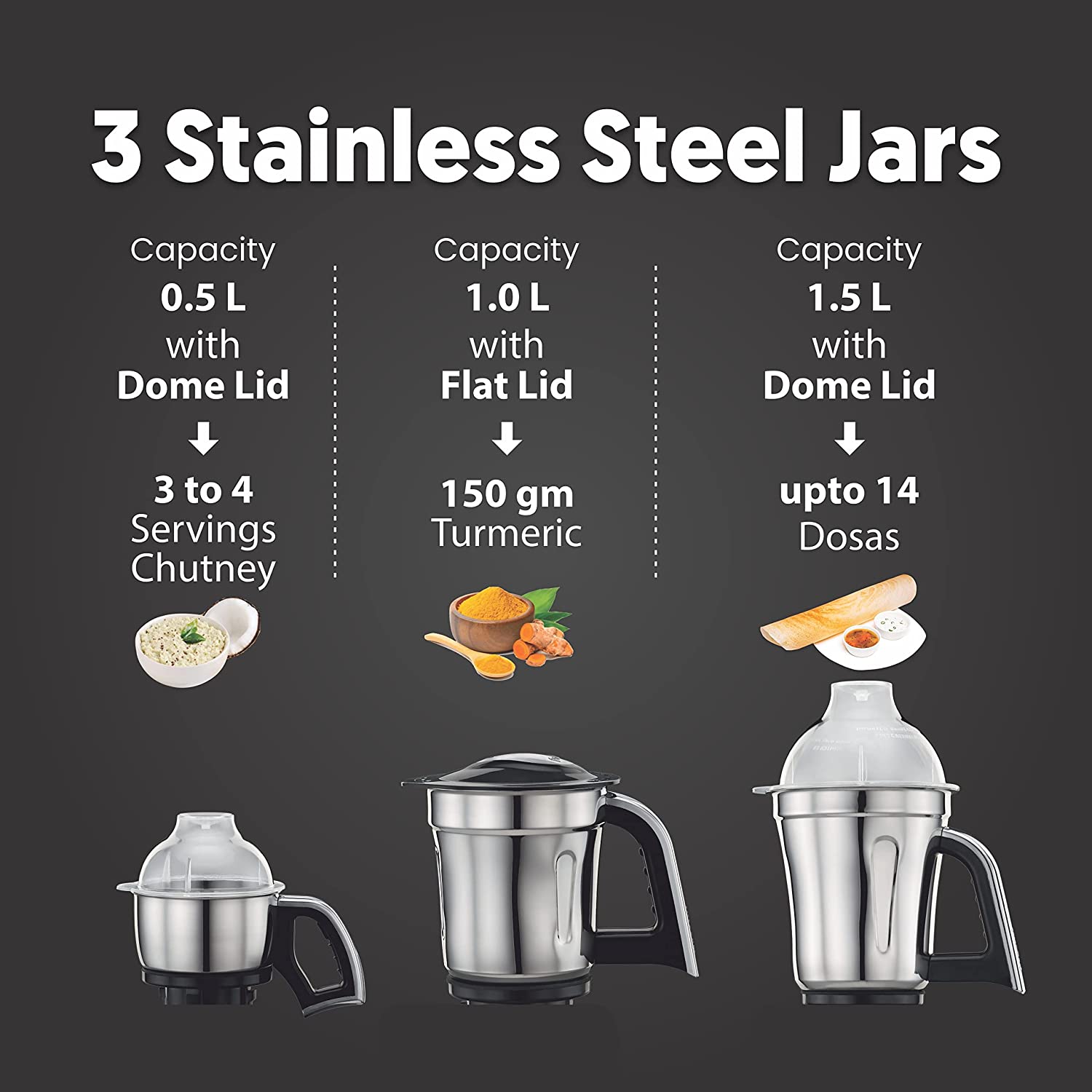 Preethi Zodiac 750 Watt 5 Jars Juicer Mixer Grinder (19000 RPM, 3D Cooling System, Black) Preethi Zodiac 750 Watt 5 Jars Juicer Mixer Grinder (19000 RPM, 3D Cooling System, Black)_17