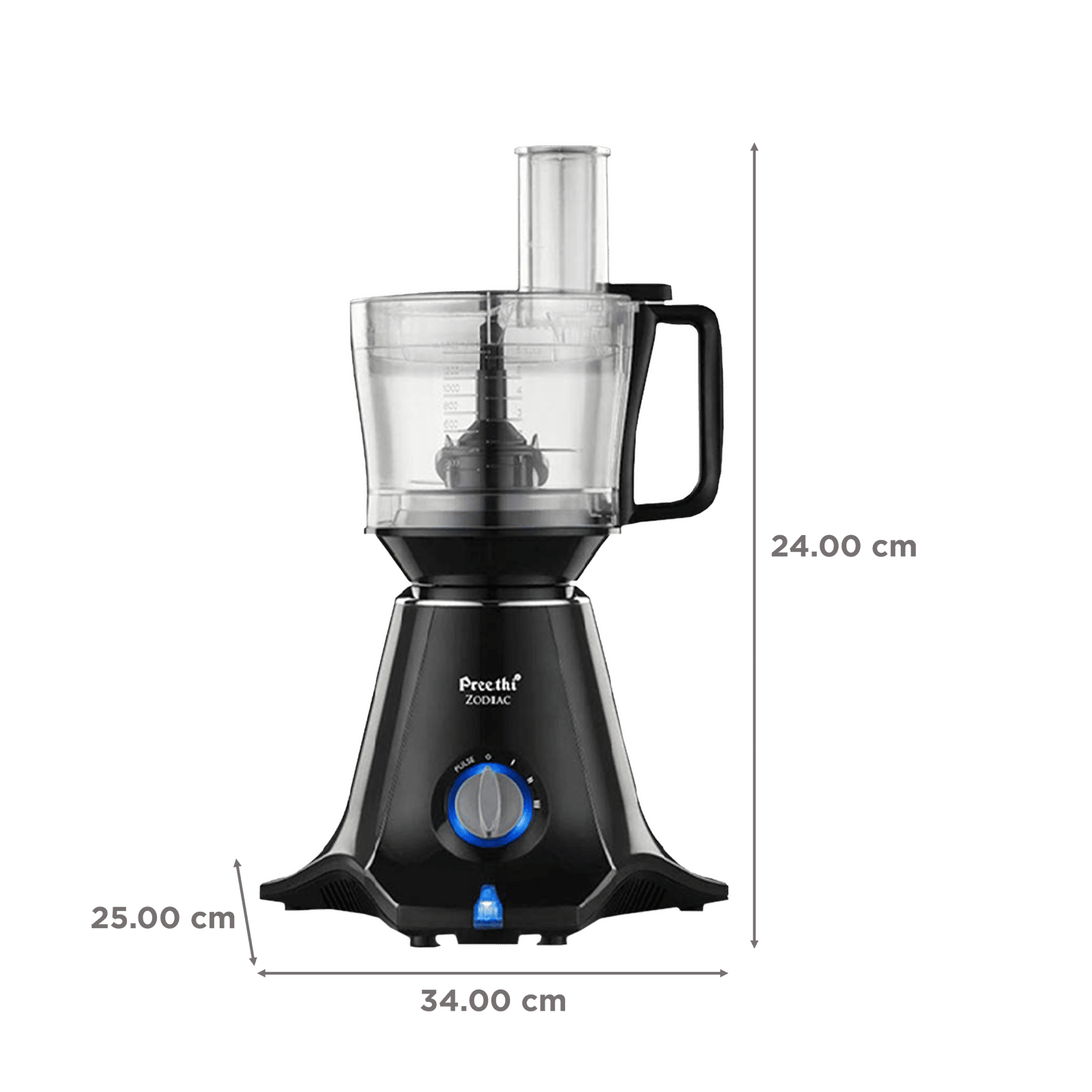 Preethi Zodiac 750 Watt 5 Jars Juicer Mixer Grinder (19000 RPM, 3D Cooling System, Black) Preethi Zodiac 750 Watt 5 Jars Juicer Mixer Grinder (19000 RPM, 3D Cooling System, Black)_3