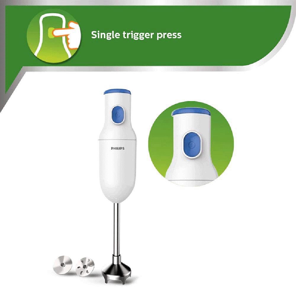 PHILIPS Daily Collection 250 Watt Hand Blender with 2 Attachments (Safety Carry Lock, Blue & White) PHILIPS Daily Collection 250 Watt Hand Blender with 2 Attachments (Safety Carry Lock, Blue & White)_15