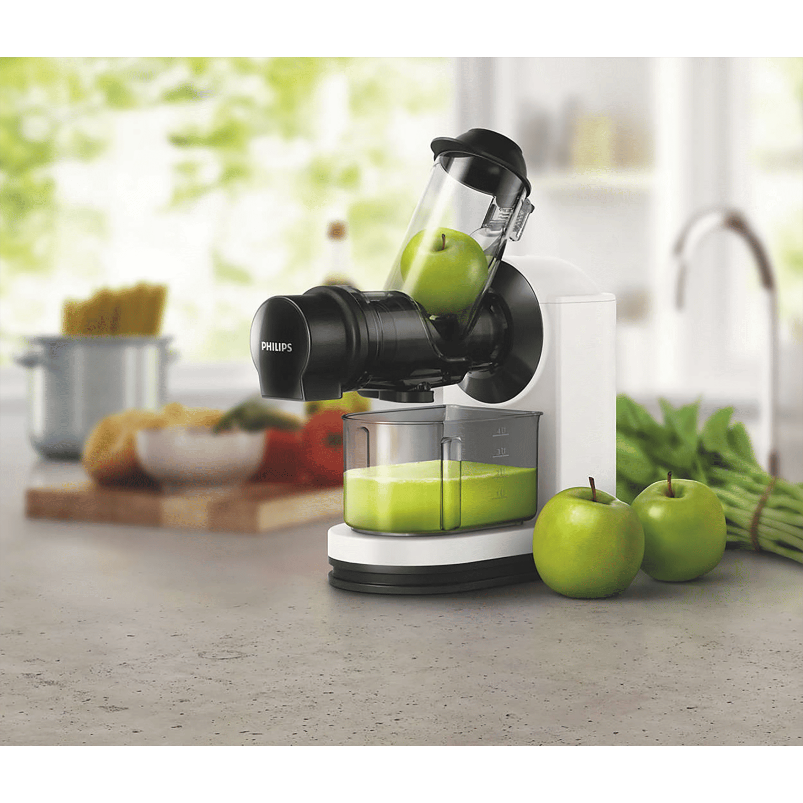 PHILIPS Viva Collection 150 Watt 1 Jar Masticating Juicer (100 RPM, QuickClean Technology, Black/White) PHILIPS Viva Collection 150 Watt 1 Jar Masticating Juicer (100 RPM, QuickClean Technology, Black/White)_8