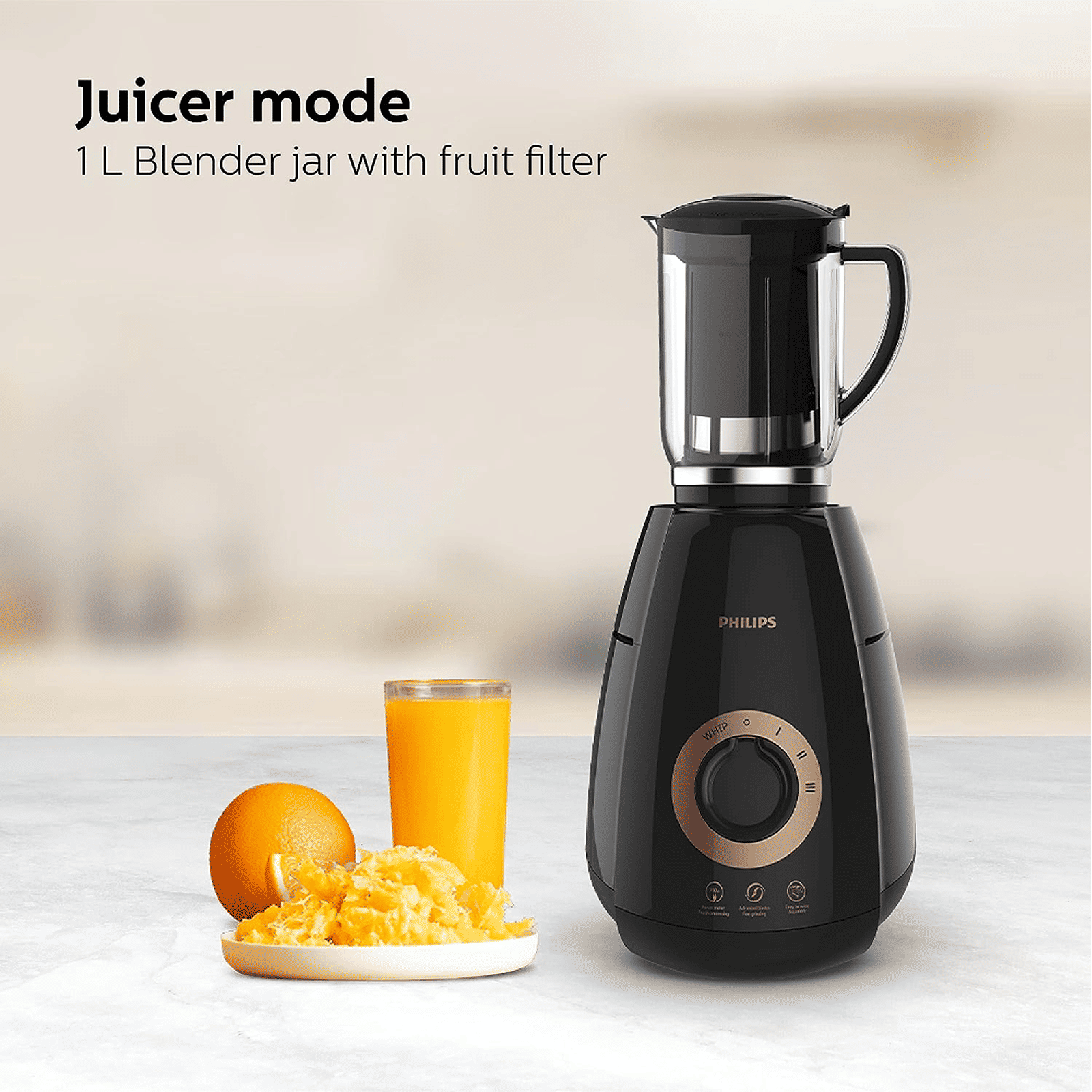 PHILIPS Avance Collection 750 Watt 4 Jars Mixer Grinder (20000 RPM, Gear Drive Technology, Black) PHILIPS Avance Collection 750 Watt 4 Jars Mixer Grinder (20000 RPM, Gear Drive Technology, Black)_10