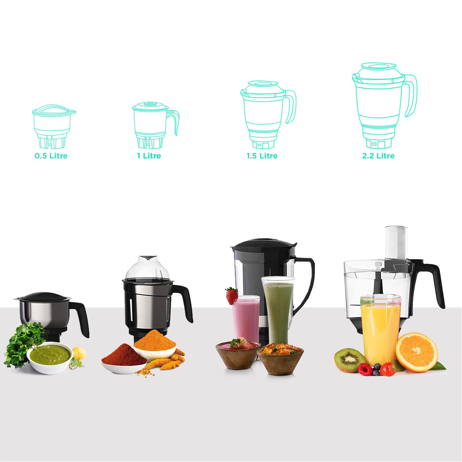 PHILIPS Avance Collection 750 Watt 4 Jars Mixer Grinder (20000 RPM, Gear Drive Technology, Black) PHILIPS Avance Collection 750 Watt 4 Jars Mixer Grinder (20000 RPM, Gear Drive Technology, Black)_4