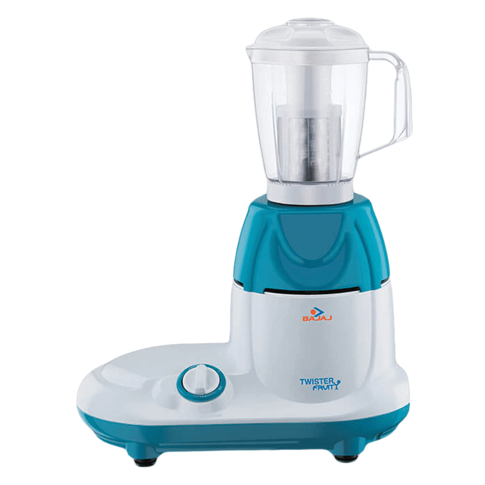BAJAJ Twister Fruity 750 Watt 3 Jars Mixer Grinder (SS 304 Grade Blades, White and Blue) BAJAJ Twister Fruity 750 Watt 3 Jars Mixer Grinder (SS 304 Grade Blades, White and Blue)_4