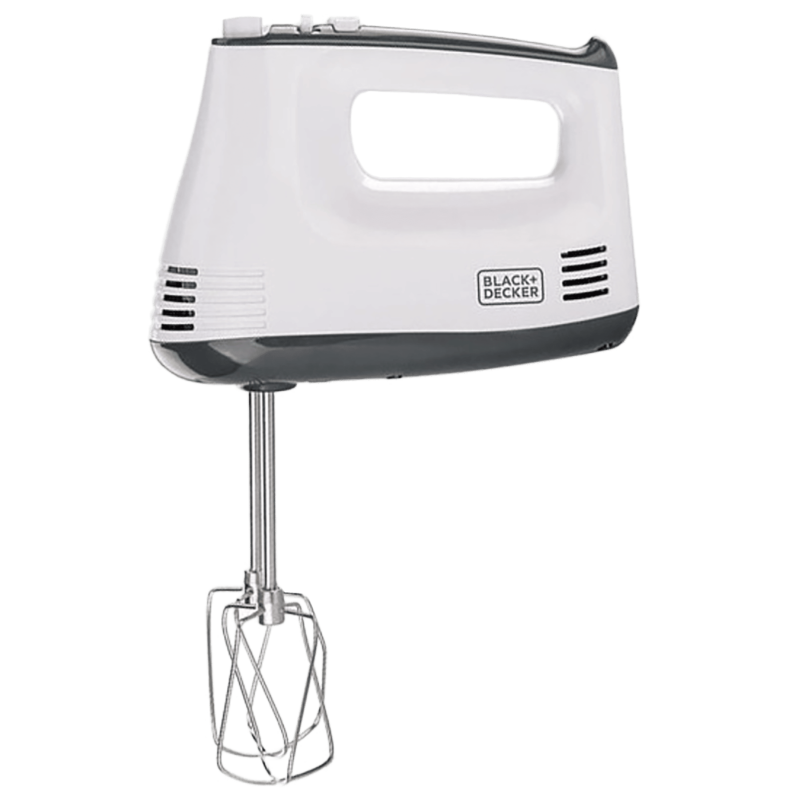 BLACK&DECKER M350 300 Watt 5 Speed Hand Blender with 4 Attachments (Quick Beater Lock, White) BLACK&DECKER M350 300 Watt 5 Speed Hand Blender with 4 Attachments (Quick Beater Lock, White)_1