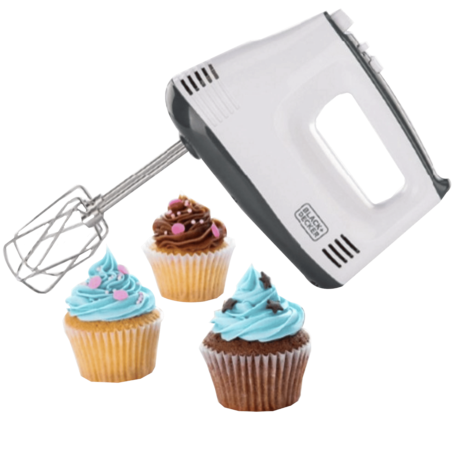 BLACK&DECKER M350 300 Watt 5 Speed Hand Blender with 4 Attachments (Quick Beater Lock, White) BLACK&DECKER M350 300 Watt 5 Speed Hand Blender with 4 Attachments (Quick Beater Lock, White)_7