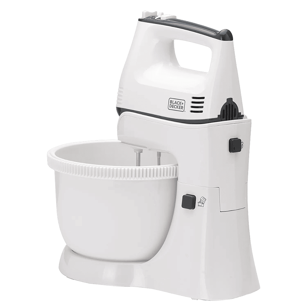BLACK+DECKER M700 300 Watt 5 Speed Stand Mixer (Single Motor, White)_12