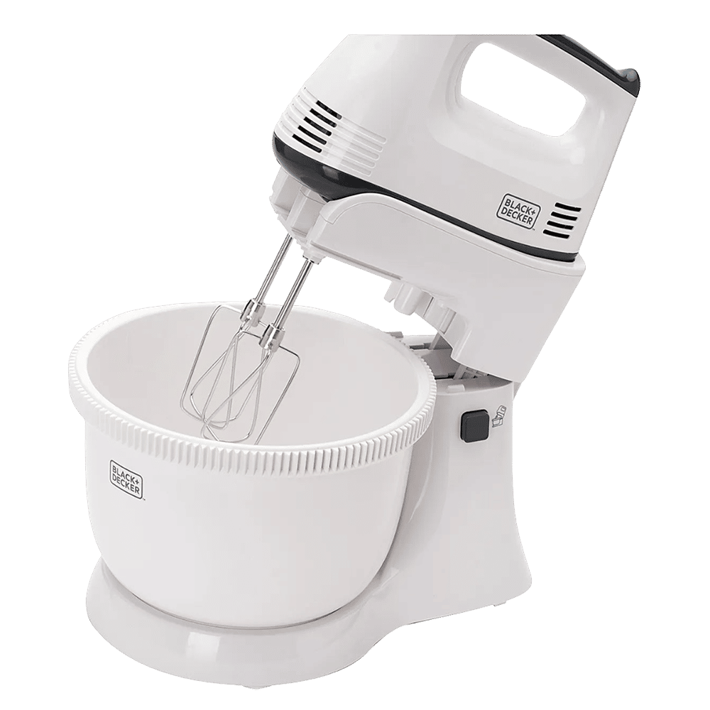 BLACK+DECKER M700 300 Watt 5 Speed Stand Mixer (Single Motor, White)_13