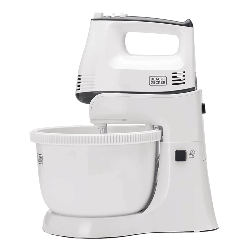 BLACK+DECKER M700 300 Watt 5 Speed Stand Mixer (Single Motor, White)_6