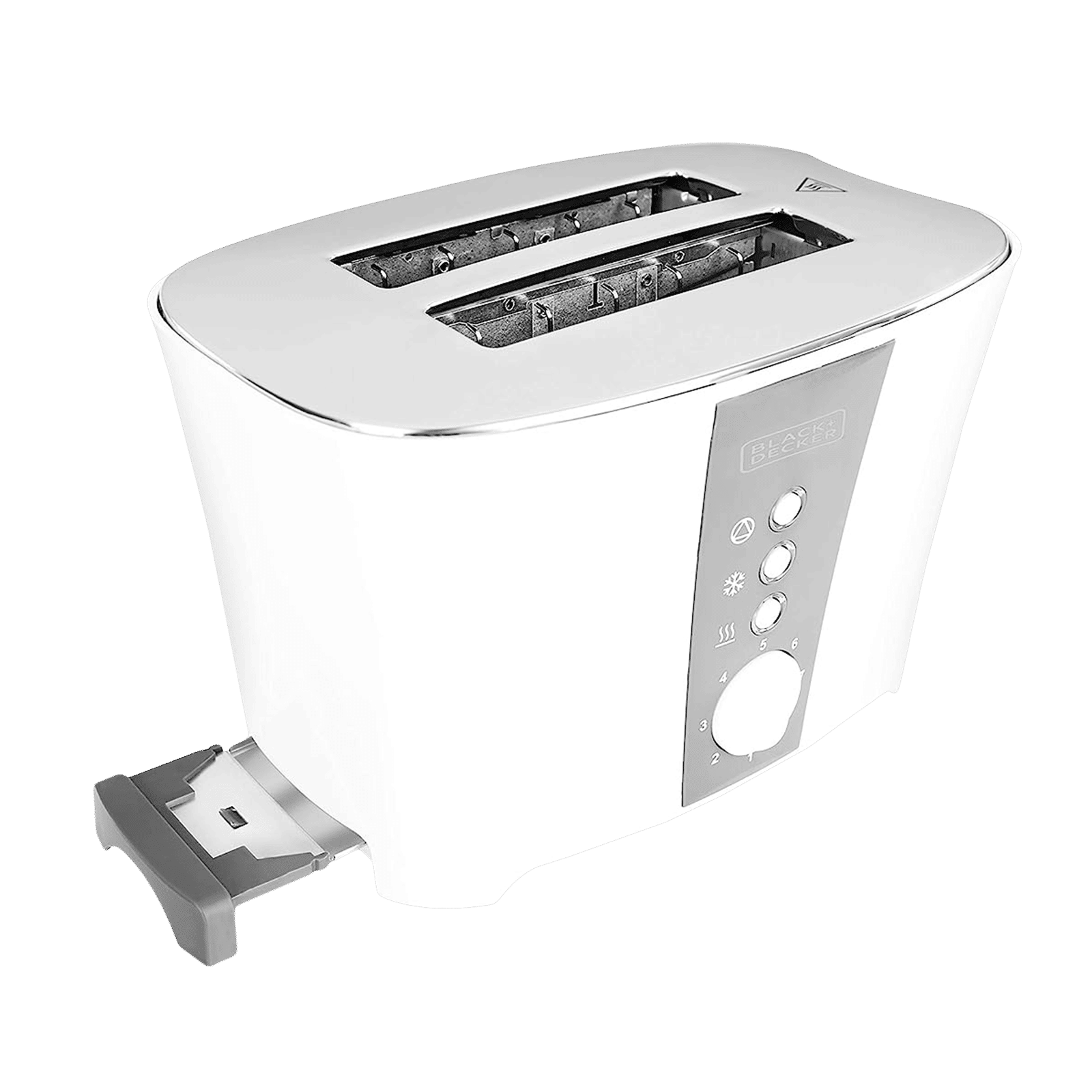 BLACK+DECKER ET122 800W 2 Slice Pop-Up Toaster with Removable Crumb Tray (White)_11