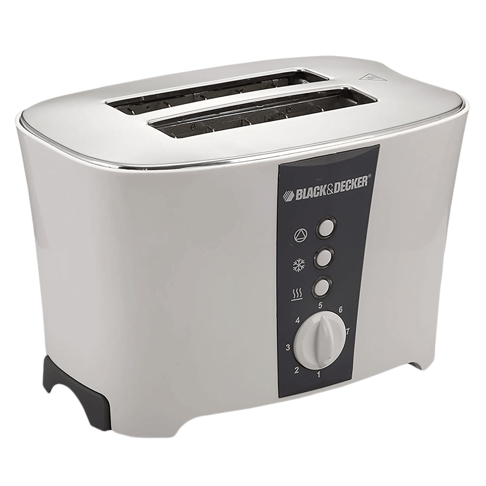 BLACK+DECKER ET122 800W 2 Slice Pop-Up Toaster with Removable Crumb Tray (White)_5