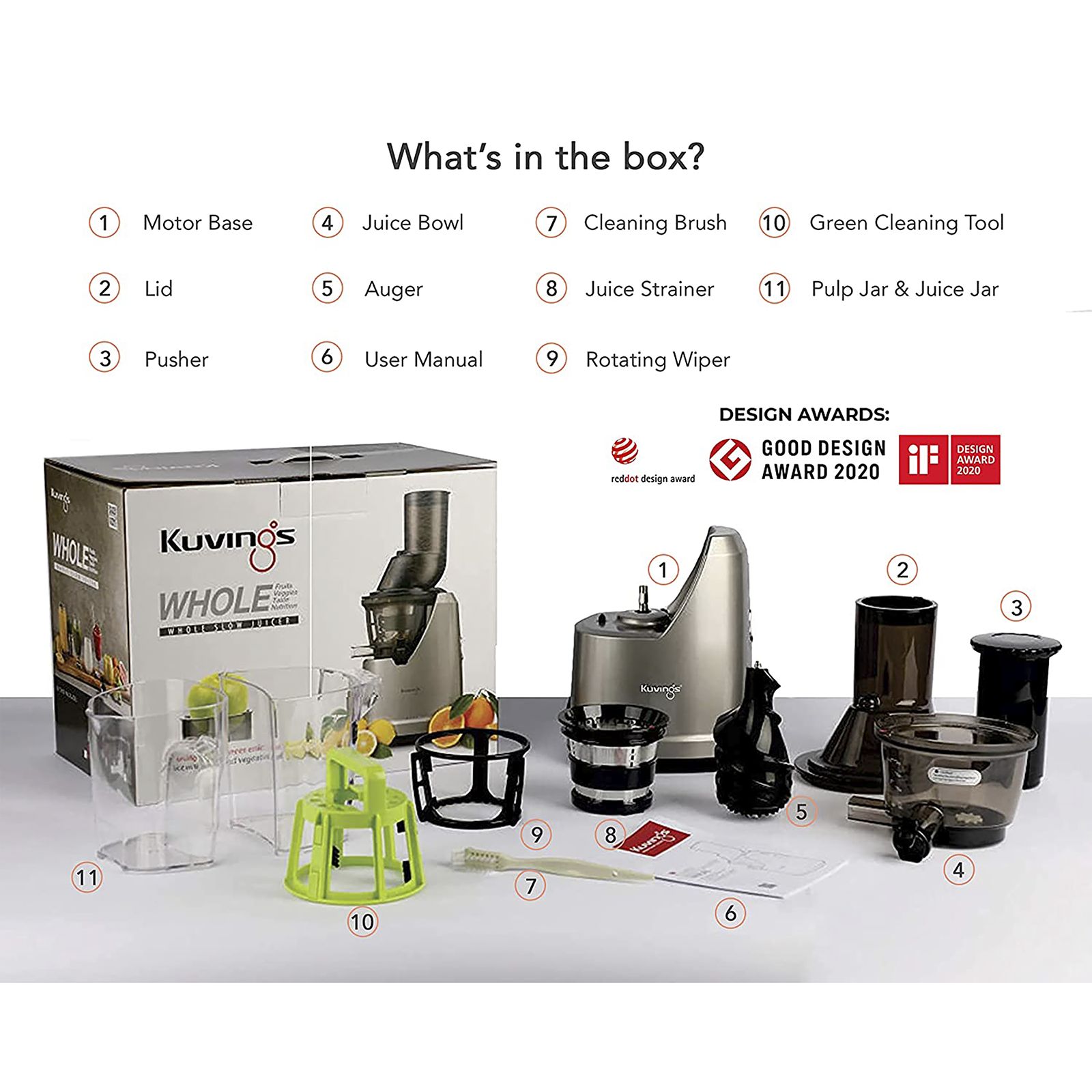 Kuvings B1700 240 Watt 1 Jar Cold Press Slow Juicer (50 RPM, 3-in-1 Multi Function, Dark Silver) Kuvings B1700 240 Watt 1 Jar Cold Press Slow Juicer (50 RPM, 3-in-1 Multi Function, Dark Silver)_9