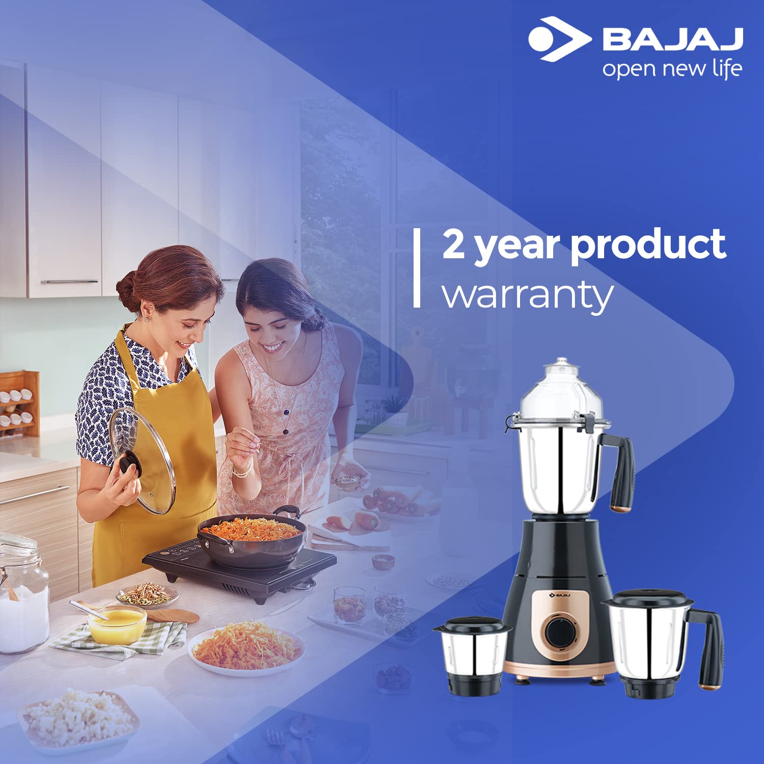 BAJAJ GX 3701 750 Watt 3 Jars Mixer Grinder (18000 RPM, Nutri Pro Feature, Black) BAJAJ GX 3701 750 Watt 3 Jars Mixer Grinder (18000 RPM, Nutri Pro Feature, Black)_20