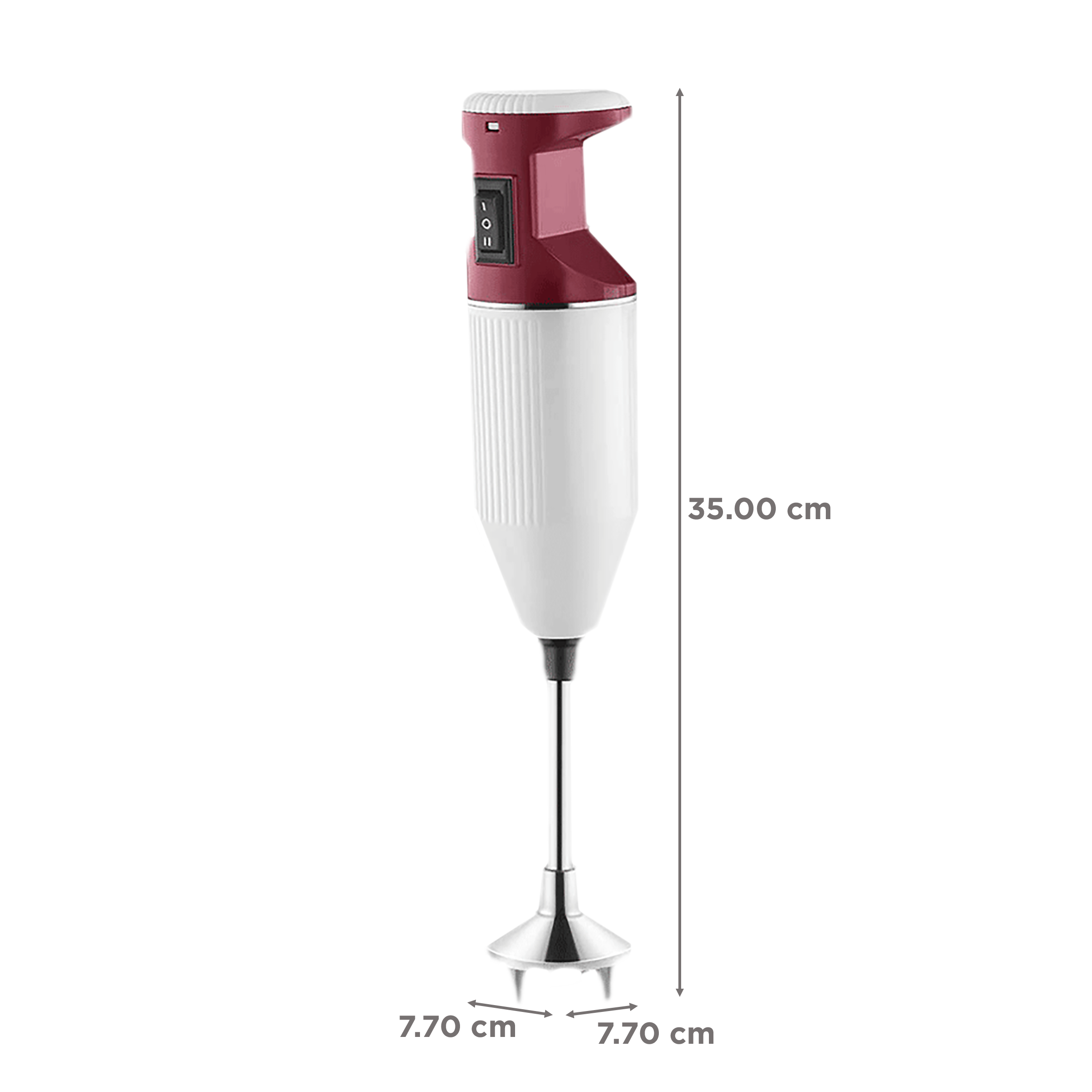 USHA Sure Blend 125 Watt 2 Speed Hand Blender with 3 Attachments (Shock Proof, Red/White)_3
