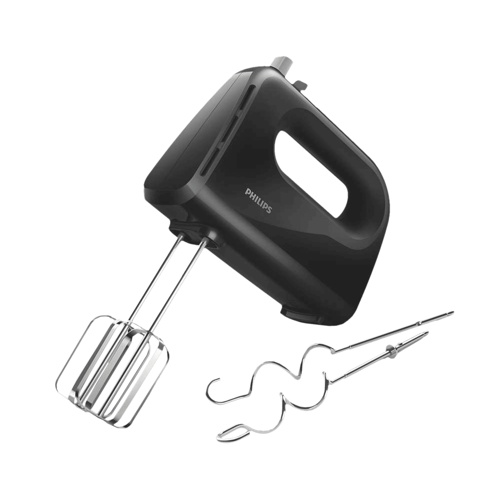 PHILIPS Daily Collection 300 Watt 5 Speed Hand Mixer with 4 Attachments (Non-Slip Grip, Black)_5
