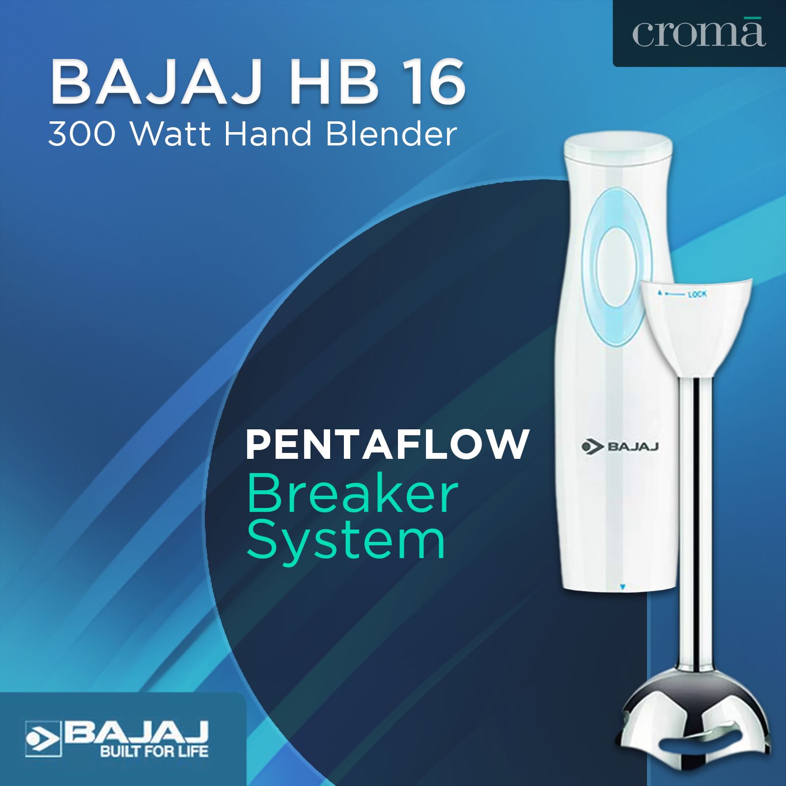 BAJAJ HB 16 300 Watt Hand Blender (Silent DC Motor, White) BAJAJ HB 16 300 Watt Hand Blender (Silent DC Motor, White)_8
