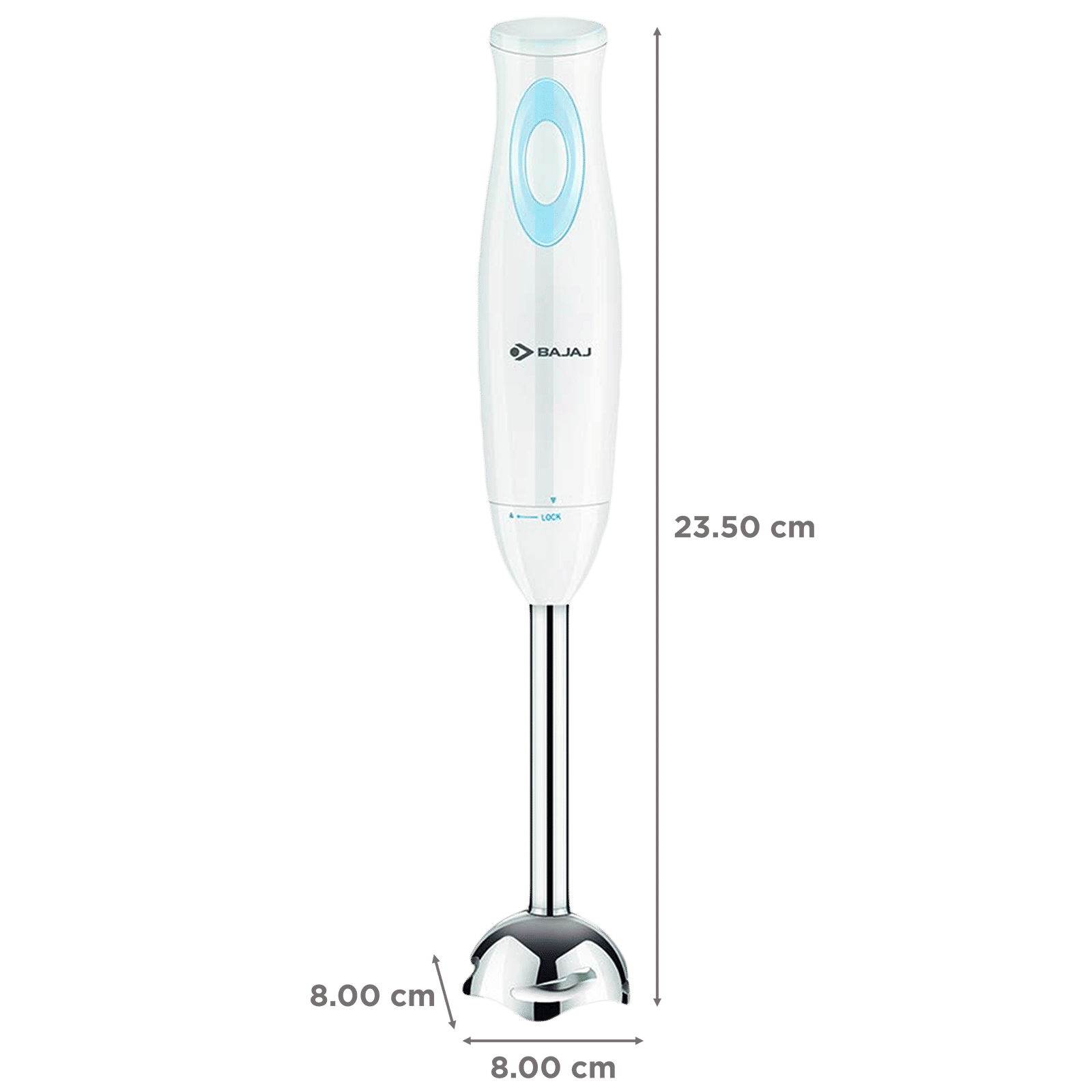 BAJAJ HB 16 300 Watt Hand Blender (Silent DC Motor, White) BAJAJ HB 16 300 Watt Hand Blender (Silent DC Motor, White)_3