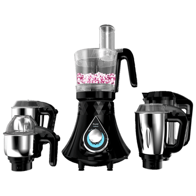 Preethi Zodiac Cosmo 750 Watt 5 Jars Juicer Mixer Grinder (18000 RPM, 3D Cooling System, Black)