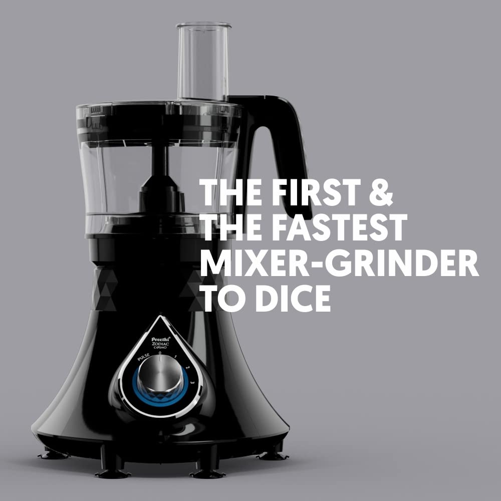 Preethi Zodiac Cosmo 750 Watt 5 Jars Juicer Mixer Grinder (18000 RPM, 3D Cooling System, Black) Preethi Zodiac Cosmo 750 Watt 5 Jars Juicer Mixer Grinder (18000 RPM, 3D Cooling System, Black)_15