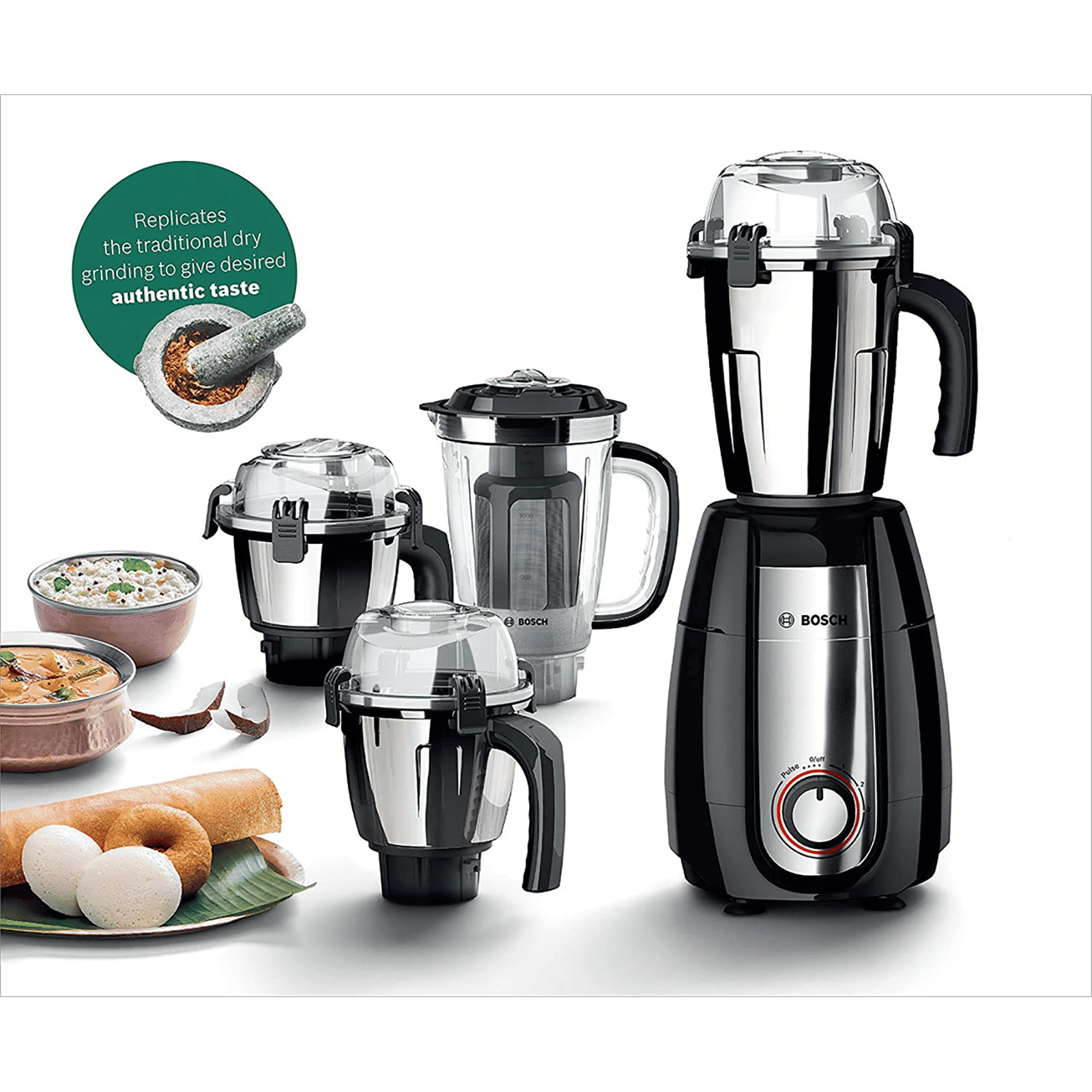 BOSCH TrueMixx Pro 750 Watt 4 Jars Mixer Grinder (22000 RPM, HiFlux Motor, Black) BOSCH TrueMixx Pro 750 Watt 4 Jars Mixer Grinder (22000 RPM, HiFlux Motor, Black)_21