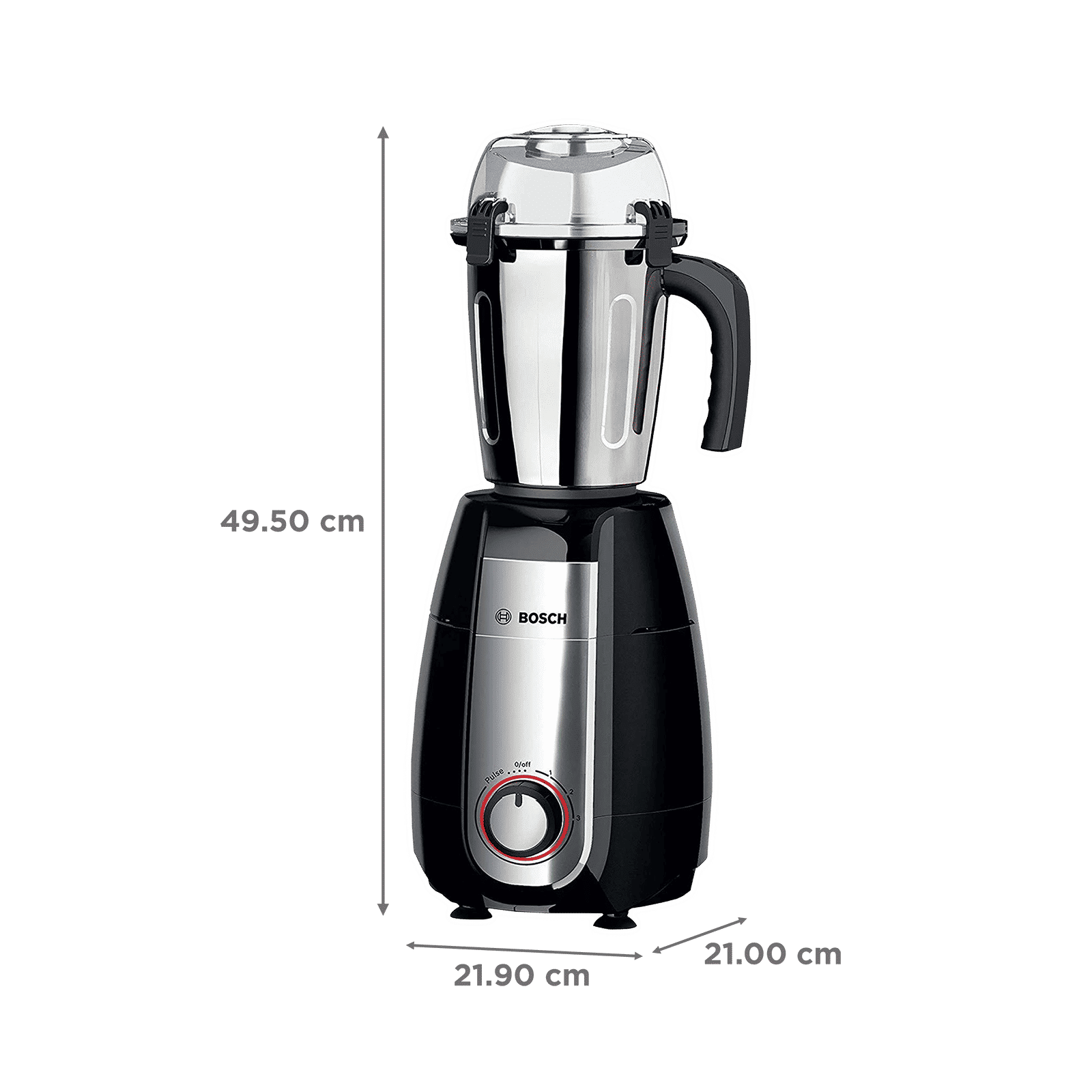 BOSCH TrueMixx Pro 750 Watt 4 Jars Mixer Grinder (22000 RPM, HiFlux Motor, Black) BOSCH TrueMixx Pro 750 Watt 4 Jars Mixer Grinder (22000 RPM, HiFlux Motor, Black)_3