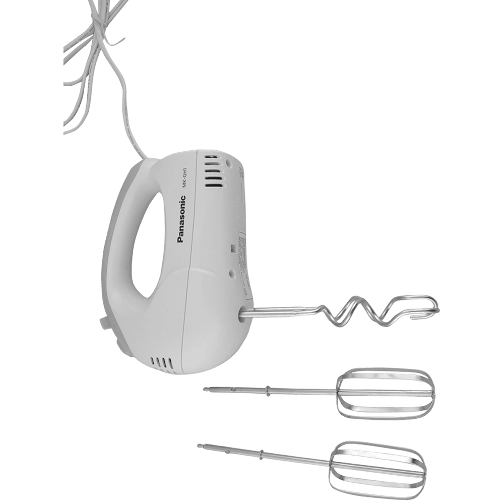 Panasonic MK-GH1 200 Watt 5 Speed Hand Blender with 2 Attachments (2 Attachments, 5 Speed Settings, MK-GH1, White)_4