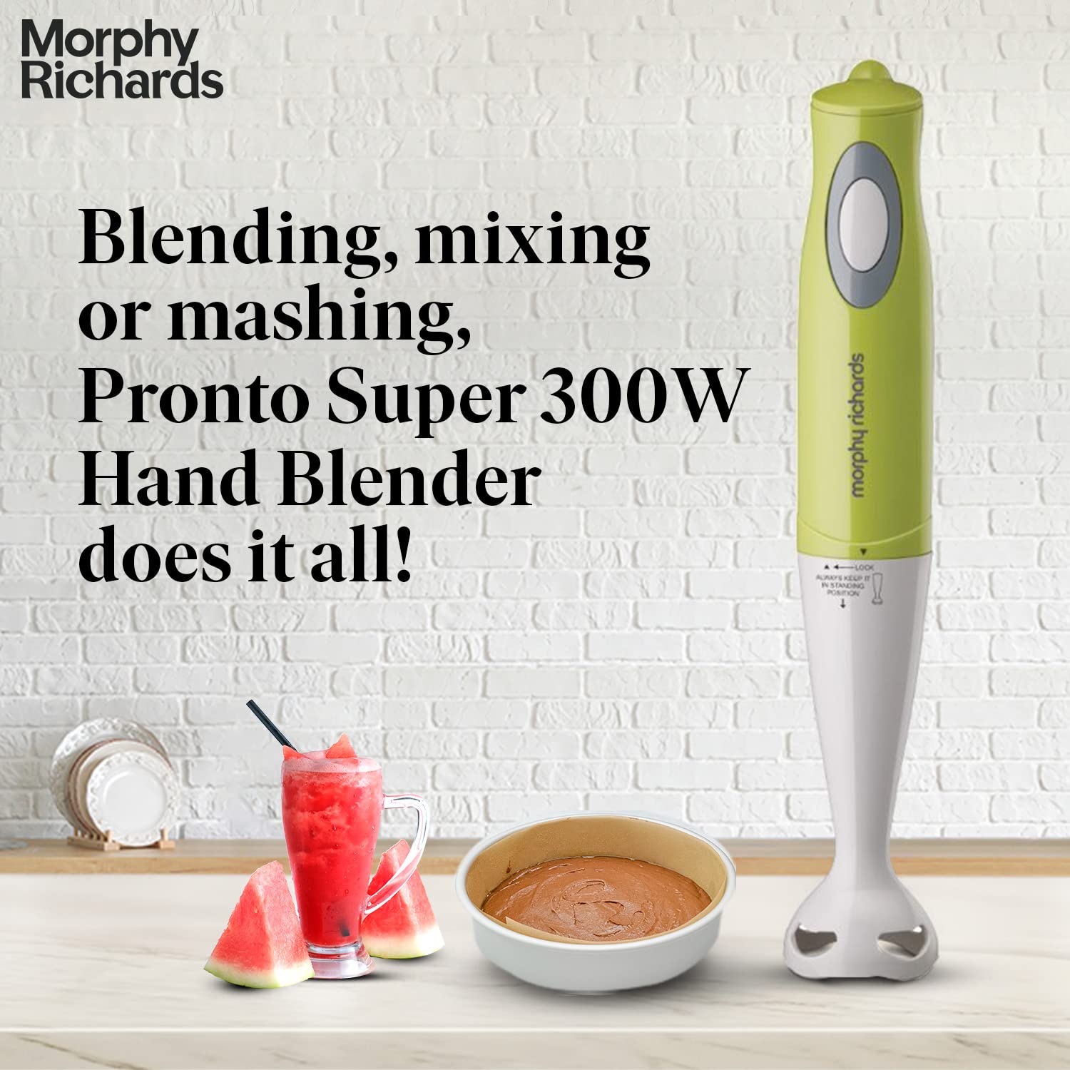 morphy richards Pronto Super 300 Watt Hand Blender (Ergonomic Design, Green) morphy richards Pronto Super 300 Watt Hand Blender (Ergonomic Design, Green)_12