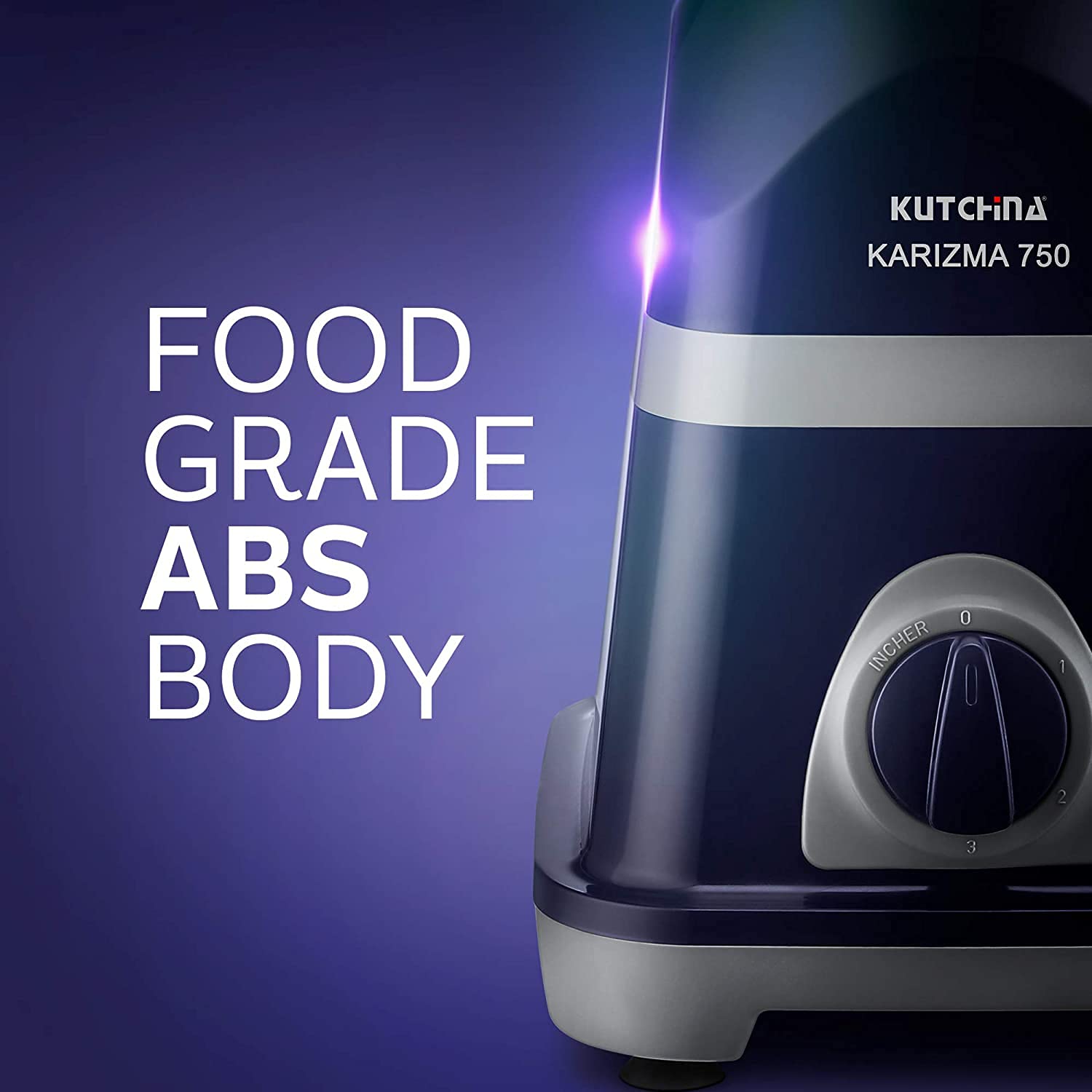 Kutchina MISI KARIZMA 750 Watt 3 Jars Mixer Grinder (18000 RPM, Anti Skid Feet, Blue)_11