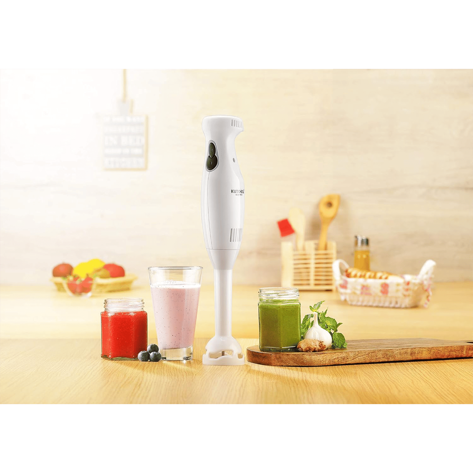 Kutchina Bliss Plus 300 Watt 2 Speed Hand Blender (Versatility & High Performance, White) Kutchina Bliss Plus 300 Watt 2 Speed Hand Blender (Versatility & High Performance, White)_9