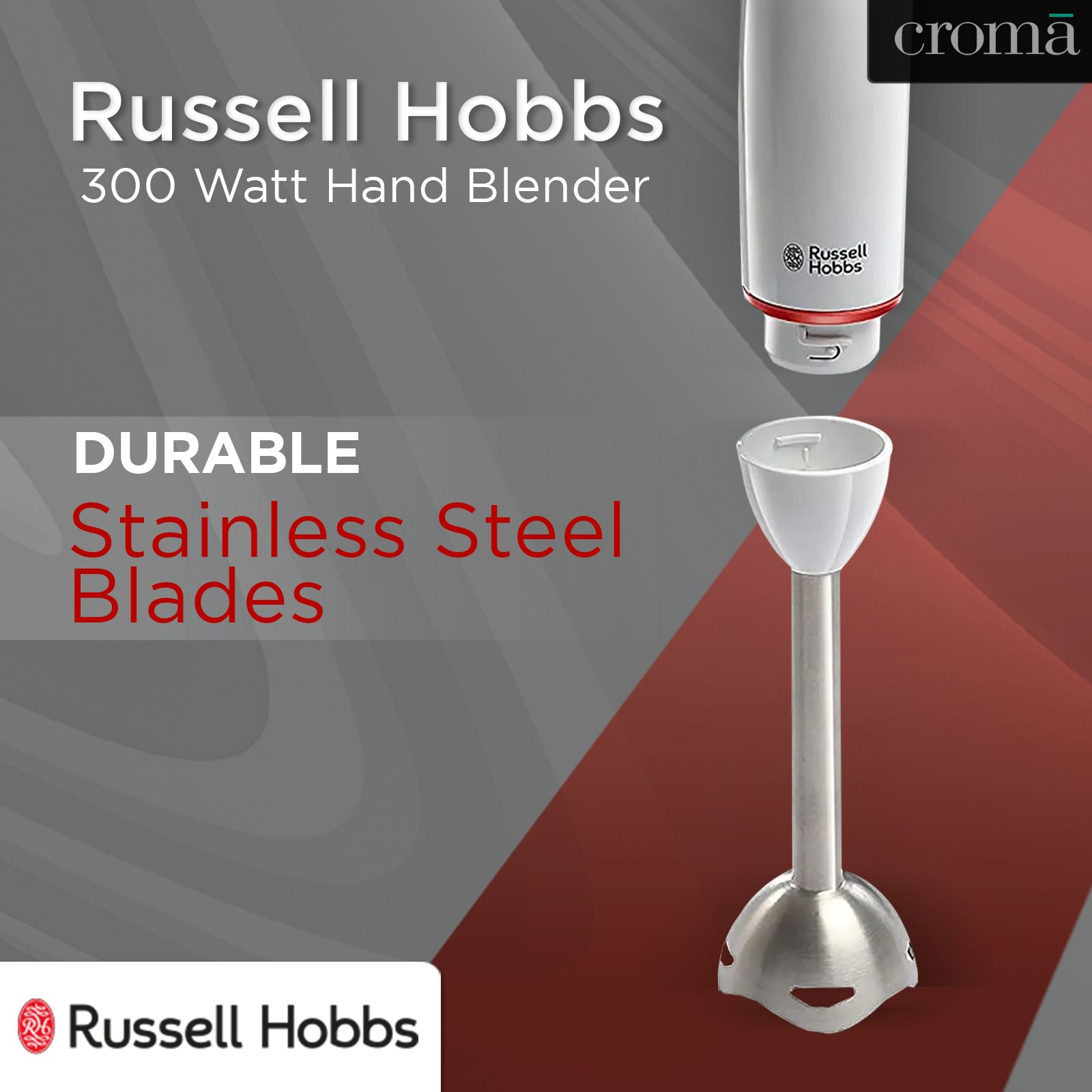 Russell Hobbs RHB300SS 300 Watt Hand Blender (Splash Free Design, White) Russell Hobbs RHB300SS 300 Watt Hand Blender (Splash Free Design, White)_13