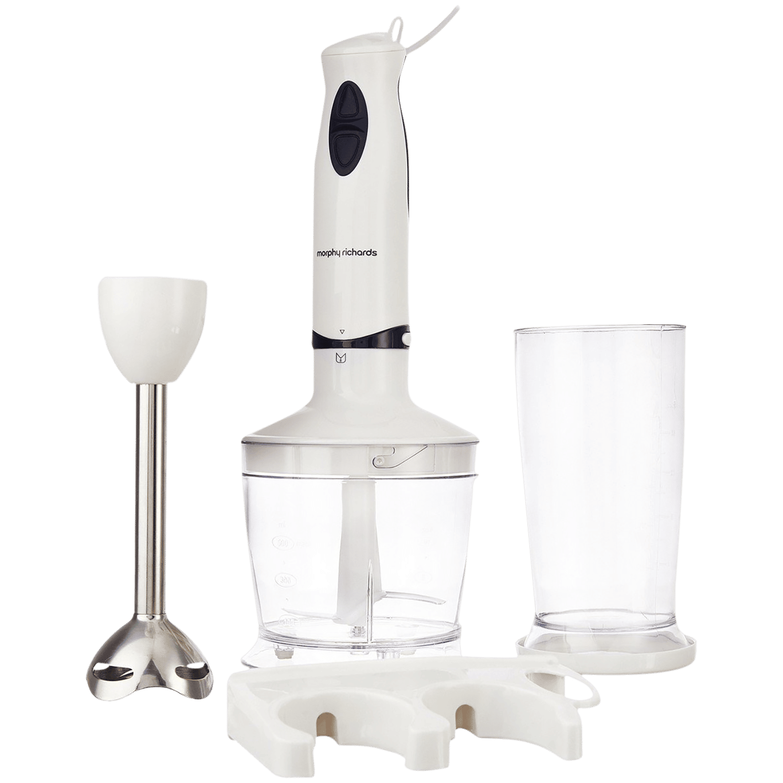 morphy richards HBCS 400 Watt 2 Speed Hand Blender with 2 Attachments (Easy Locking System, White) morphy richards HBCS 400 Watt 2 Speed Hand Blender with 2 Attachments (Easy Locking System, White)_1