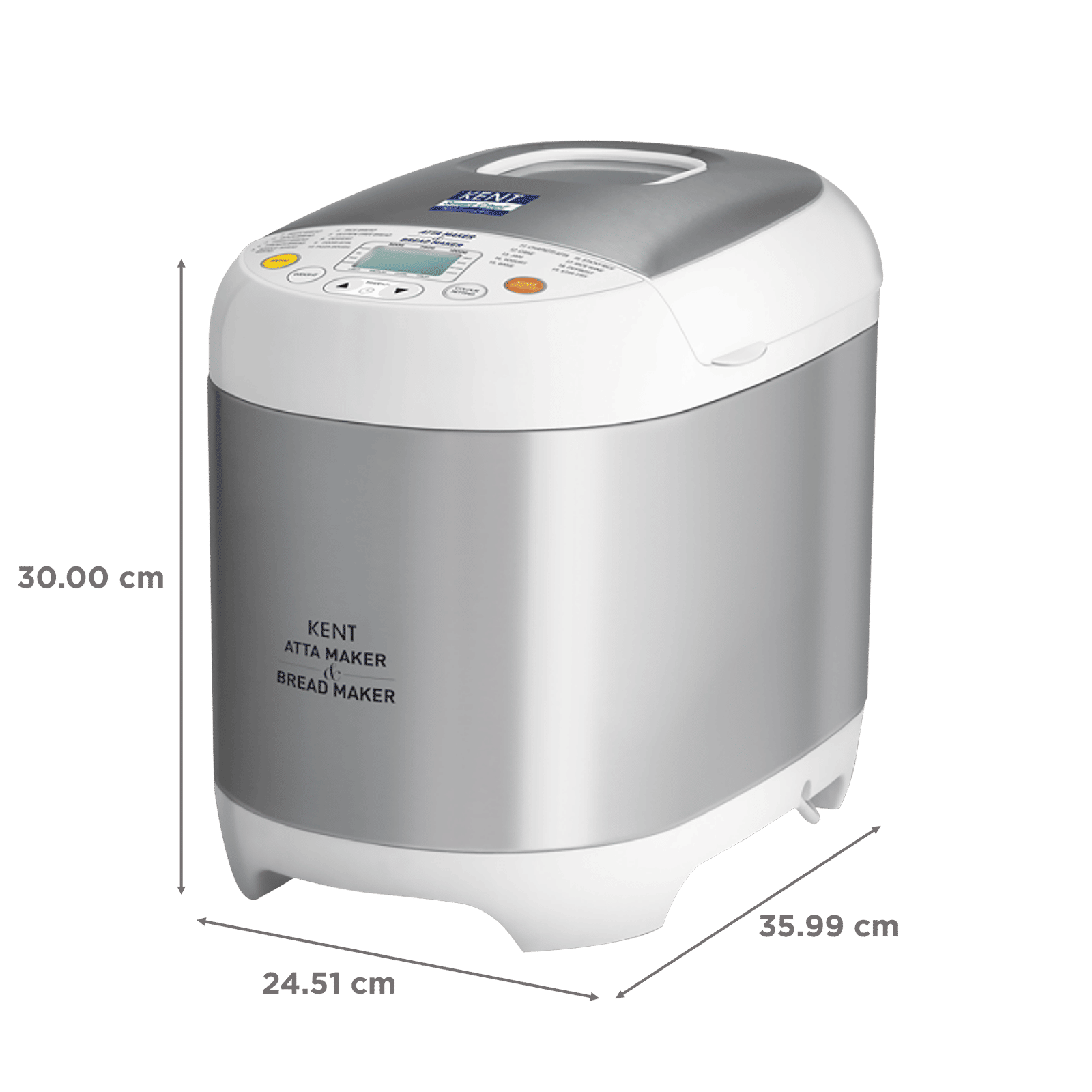 KENT 550 Watts Atta And Bread Maker (16010, Steel Grey)_3