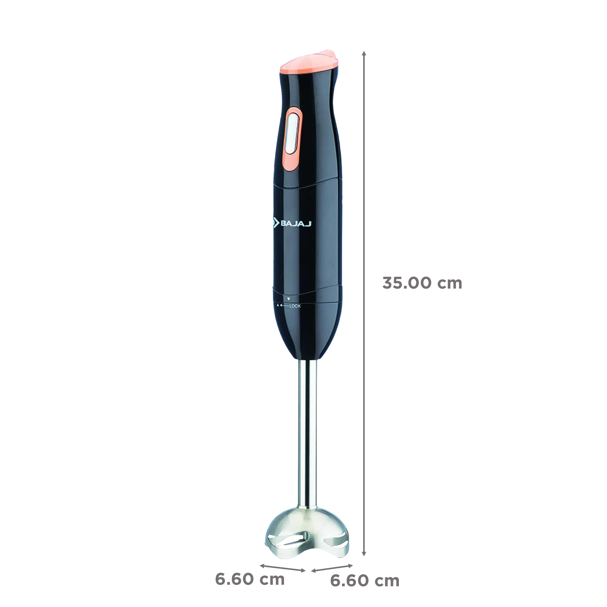 BAJAJ HB 21 300 Watt Hand Blender (Silent DC Motor, Black)_3