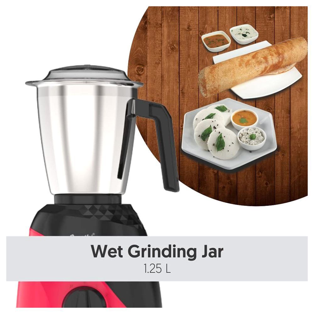 Preethi Peppy Plus 750 Watt 4 Jars Mixer Grinder (21000 RPM, Motor Cooling Booster Technology, Red & Black) Preethi Peppy Plus 750 Watt 4 Jars Mixer Grinder (21000 RPM, Motor Cooling Booster Technology, Red & Black)_13