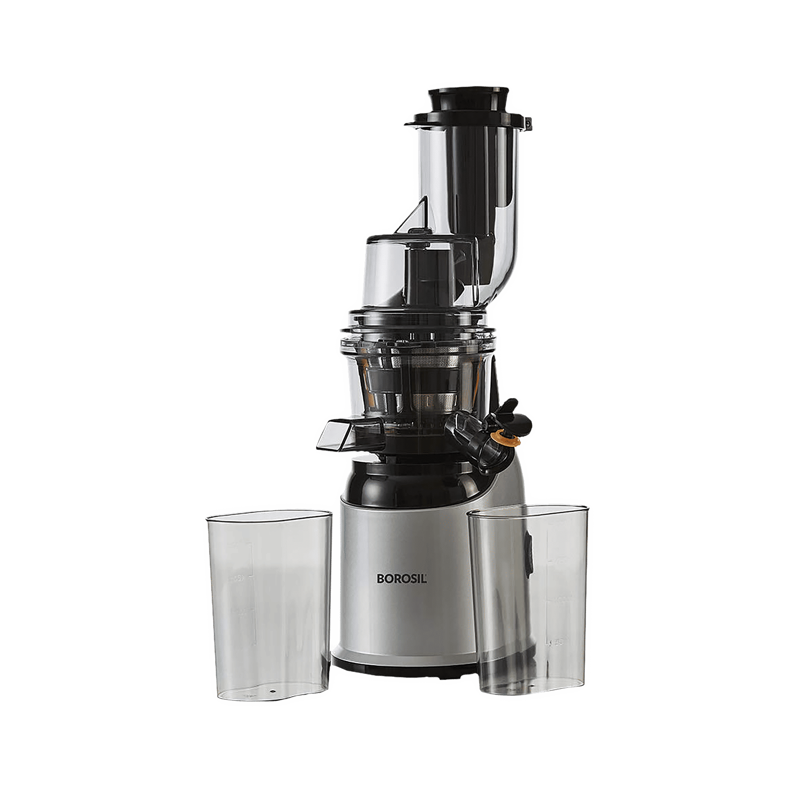 BOROSIL HealthPro 200 Watt Cold Press Slow Juicer (70 RPM, Slow Squeeze Technology, Black/Silver)_1
