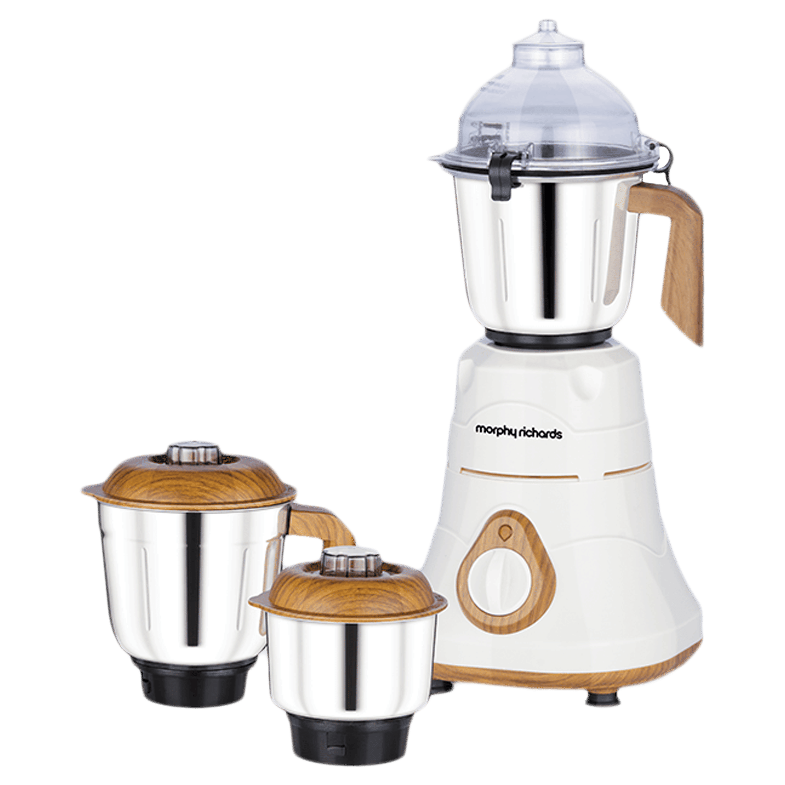 morphy richards Brut 800 Watts 3 Jars Mixer Grinder (Silicon Gaskets, 640110, Wood Finish with Parker White) morphy richards Brut 800 Watts 3 Jars Mixer Grinder (Silicon Gaskets, 640110, Wood Finish with Parker White)_1