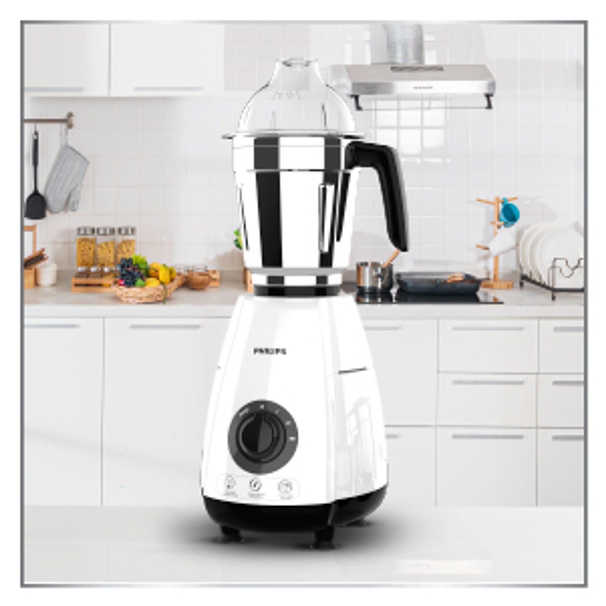 PHILIPS 1000 Watt 4 Jars Juicer Mixer Grinder (22000 RPM, Rotary Knob Control, Black/White) PHILIPS 1000 Watt 4 Jars Juicer Mixer Grinder (22000 RPM, Rotary Knob Control, Black/White)_14