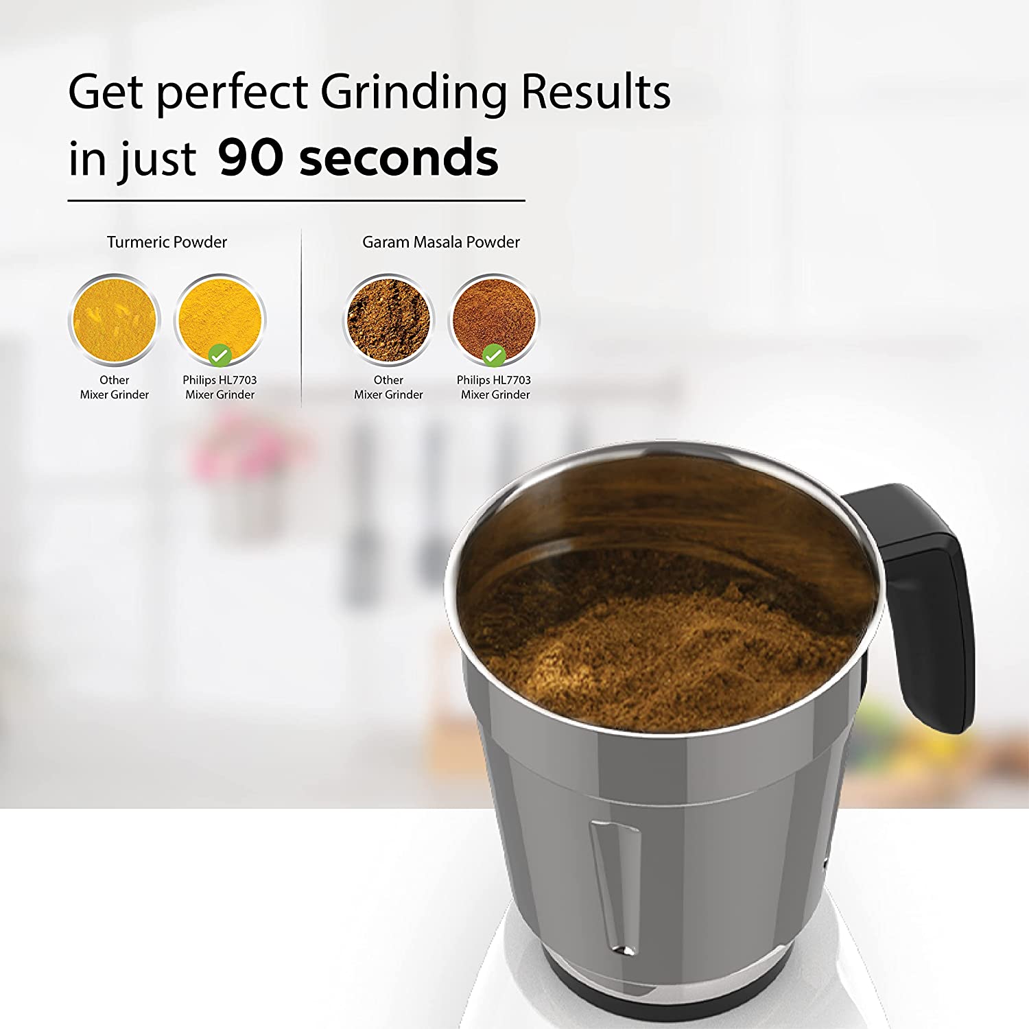 PHILIPS 1000 Watt 4 Jars Juicer Mixer Grinder (22000 RPM, Rotary Knob Control, Black/White) PHILIPS 1000 Watt 4 Jars Juicer Mixer Grinder (22000 RPM, Rotary Knob Control, Black/White)_15