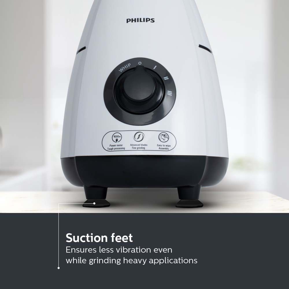 PHILIPS 1000 Watt 4 Jars Juicer Mixer Grinder (22000 RPM, Rotary Knob Control, Black/White) PHILIPS 1000 Watt 4 Jars Juicer Mixer Grinder (22000 RPM, Rotary Knob Control, Black/White)_16