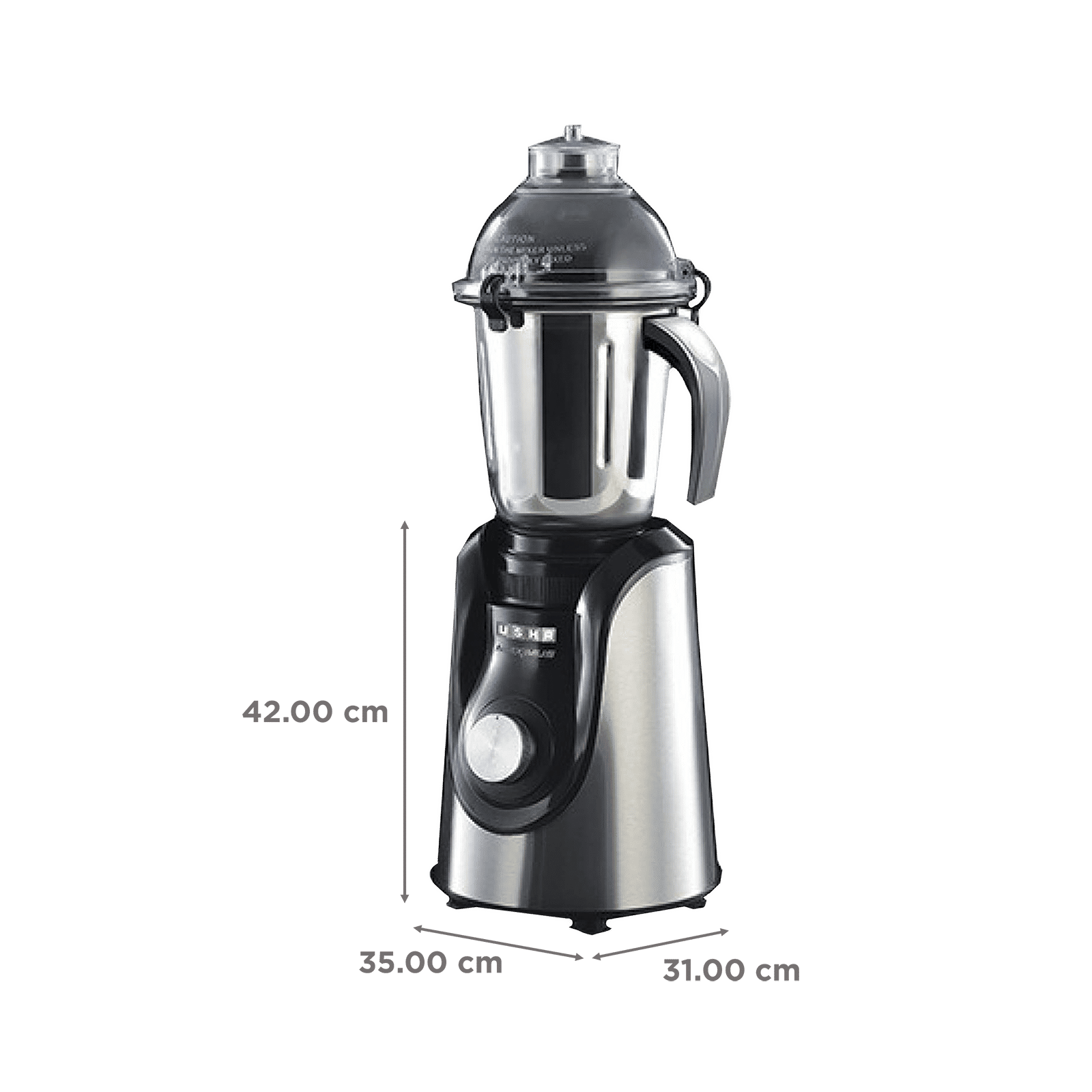 USHA Maximus Plus 800 Watt 4 Jars Mixer Grinder (21000 RPM, Overload Protection, Black)_3