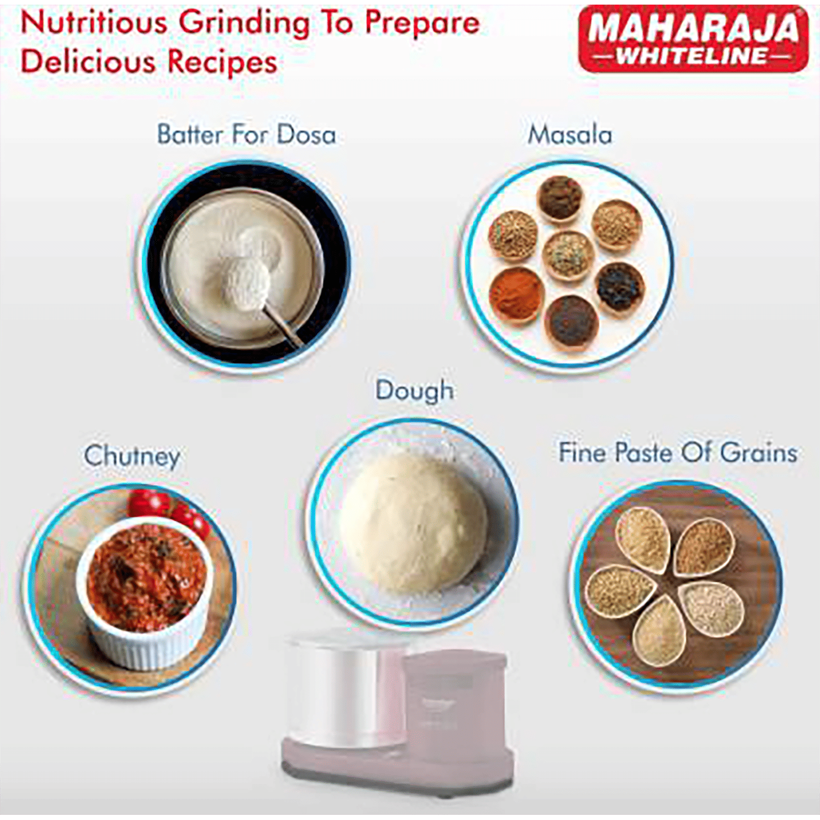 MAHARAJA WHITELINE Fortune 2 Litres 2 Stones Wet Grinder (Heavy Duty Operation, Cherry) MAHARAJA WHITELINE Fortune 2 Litres 2 Stones Wet Grinder (Heavy Duty Operation, Cherry)_9