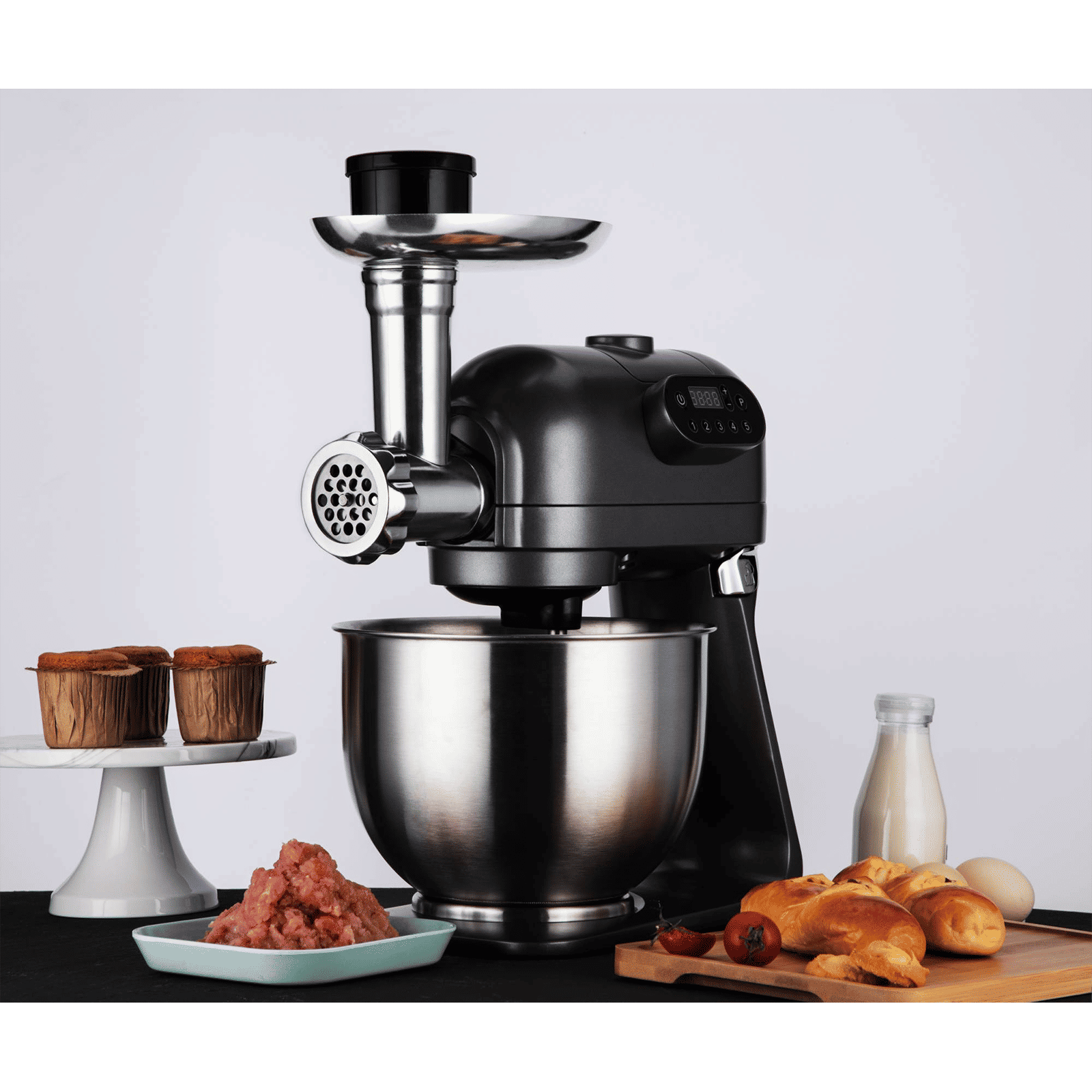HAFELE Klara Highline 1000 Watt 1 Jar Stand Mixer (Beater Function, 535.43.274, Gothic Grey)_10