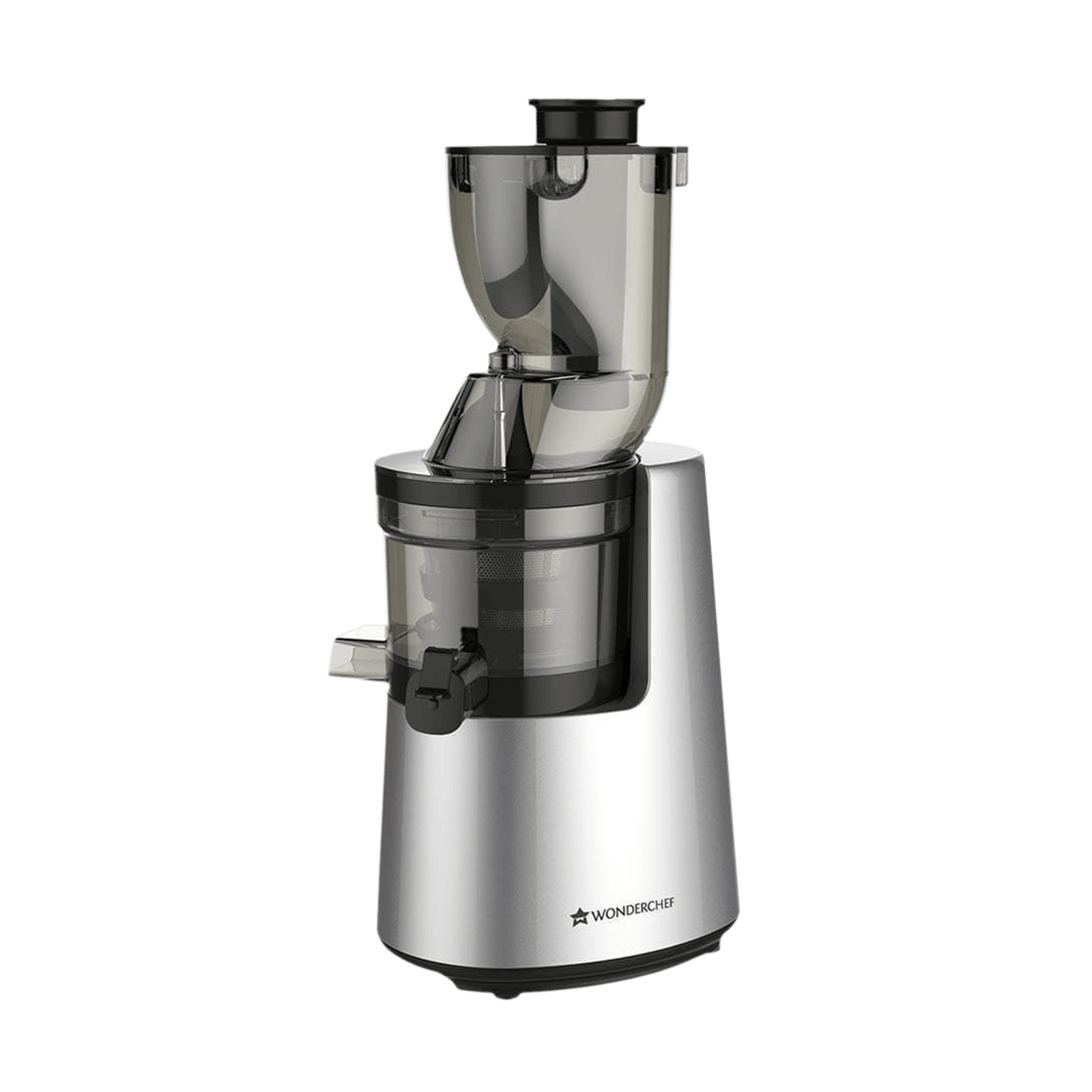 WONDERCHEF V6 200 Watt 2 Jars Cold Press Slow Juicer (43 RPM, Cold Press Technology, Black/Silver) WONDERCHEF V6 200 Watt 2 Jars Cold Press Slow Juicer (43 RPM, Cold Press Technology, Black/Silver)_4